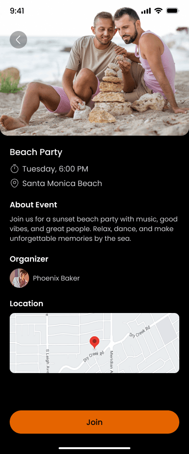OOmphh app - Events & plans