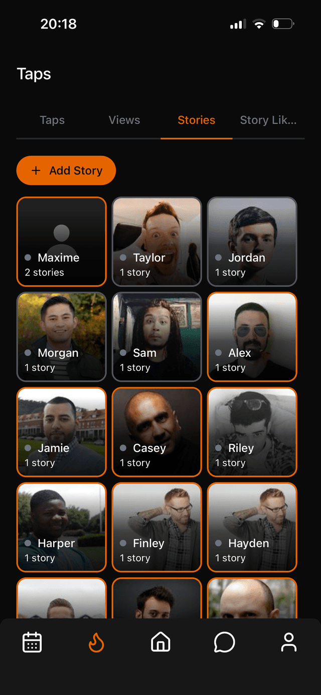 OOmphh app - Stories & connections